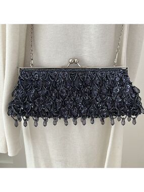 AD ORIGINALS Beaded Mini Cross Body Bag Convert to Clutch Evening Event Occasion